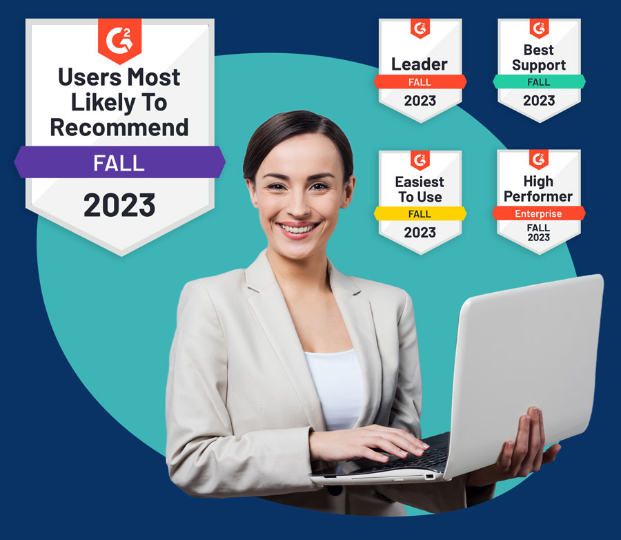 LogicManager ERM Software G2 Leader for GRC Platforms Fall 2023