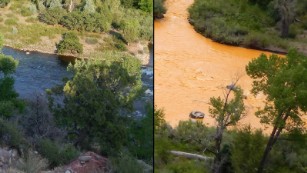 Animas River after EPA Spill