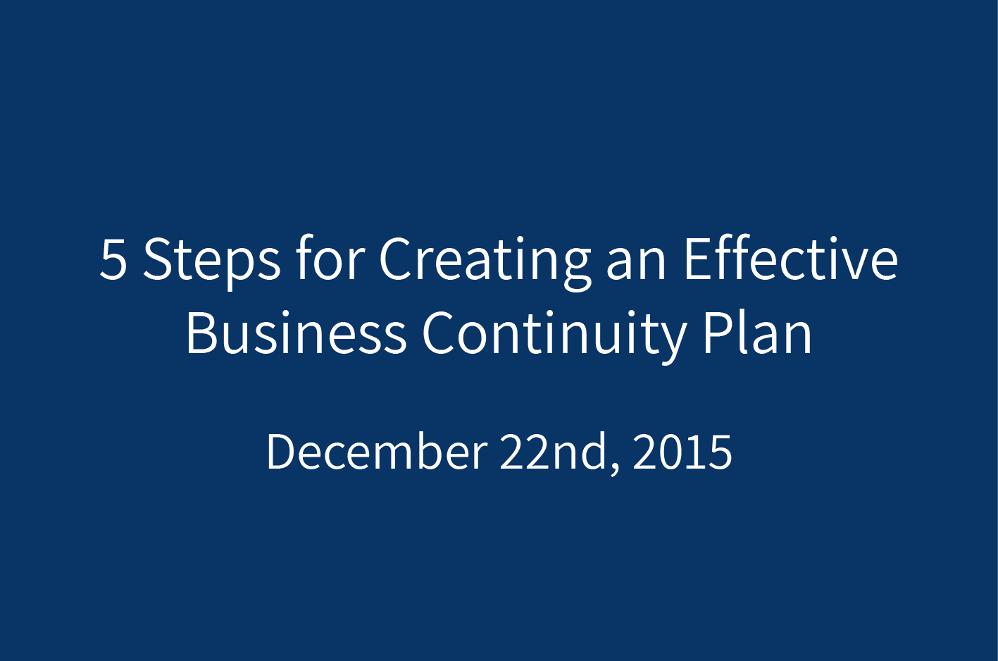 business continuity plan review frequency