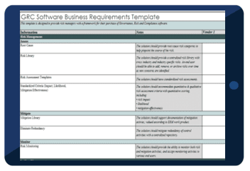 Grc Software Rfp Template For Excel Logicmanager