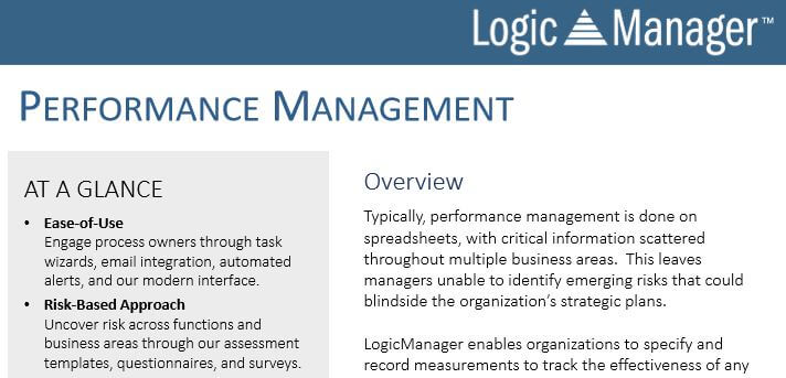 Performance Management