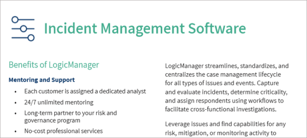 Incident Management Datasheet