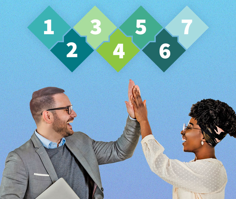 Governance-Areas-eBook Business people high five for goverance areas ebook