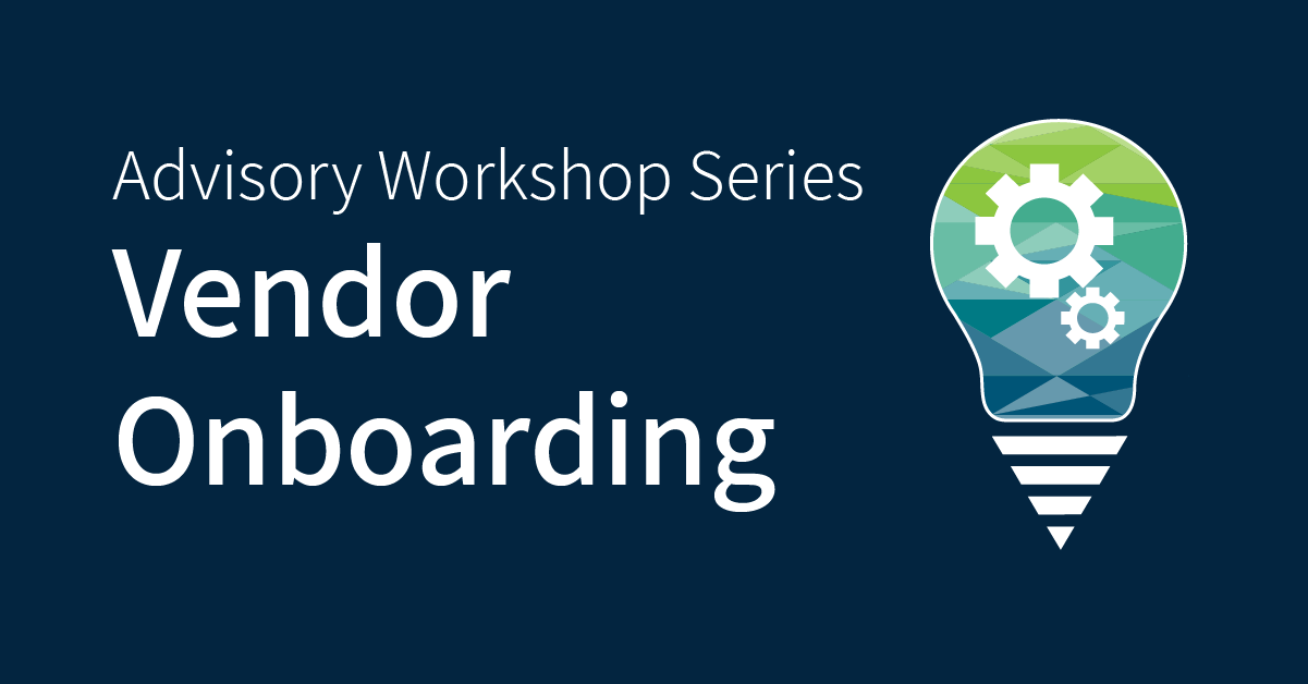 Advisory Workshop Vendor Onboarding