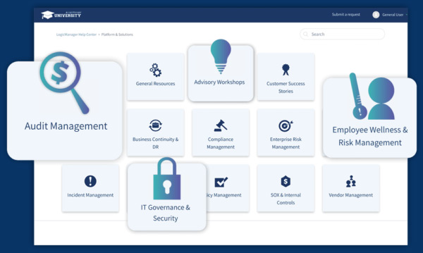 ERM-GRC-Menu-resized LogicManager University ERM Software Support Categories