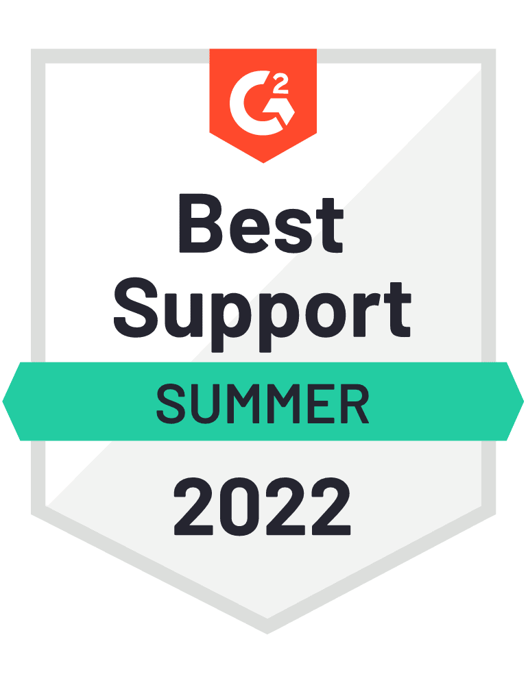 G2 Best Support Summer 2022