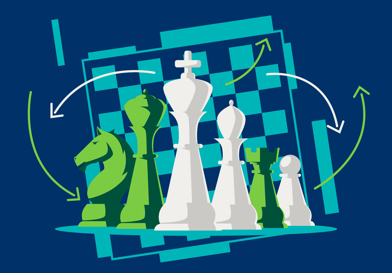 Strategic risk management chess board