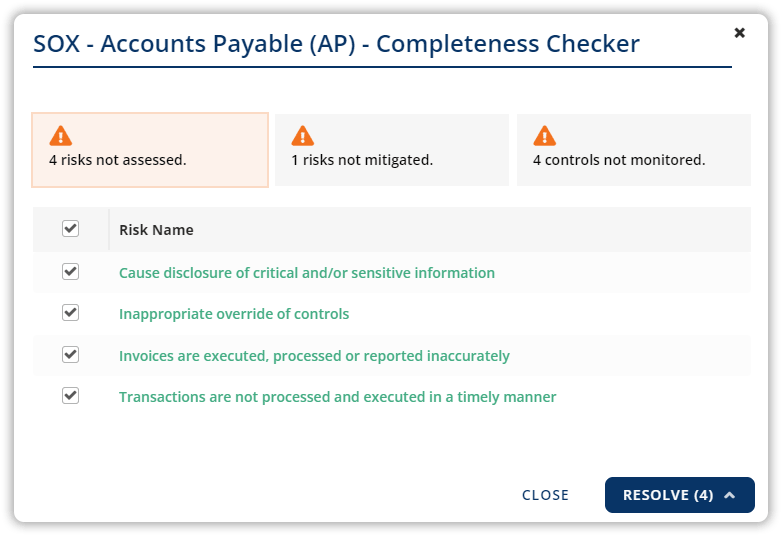 SOX Completeness Checker