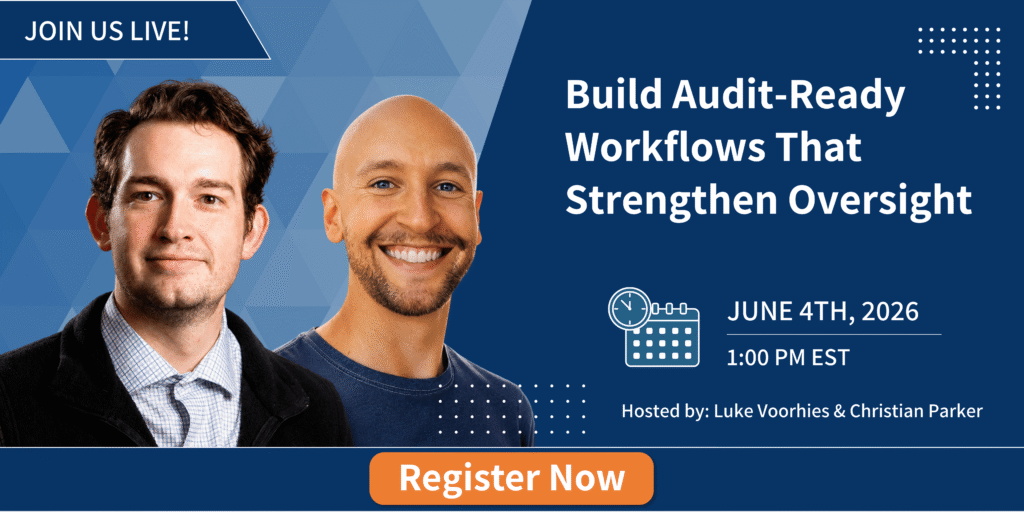 Advisory Workshop - Build Audit-Ready Workflows that Strengthen Oversight
