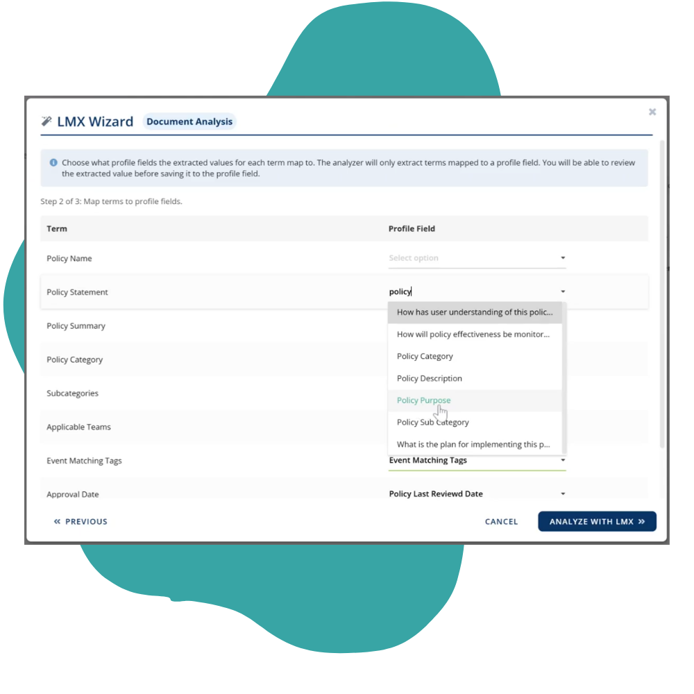 document-analyzer-screenshot document analyzer field mapping