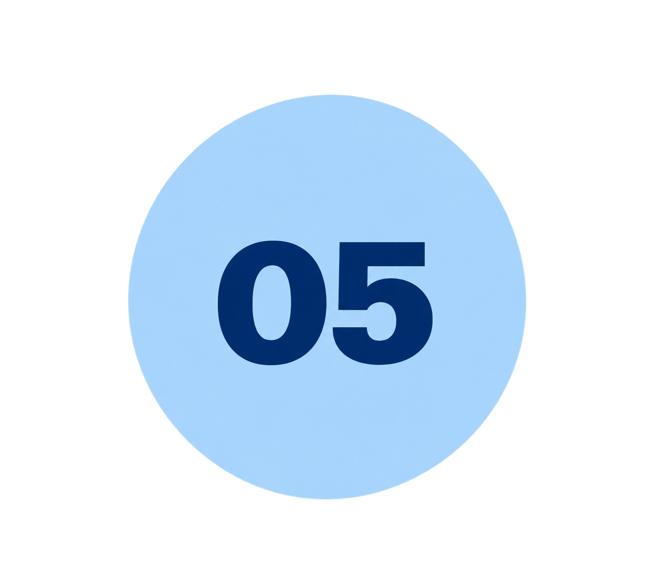 Light Blue Badge with Bold 05